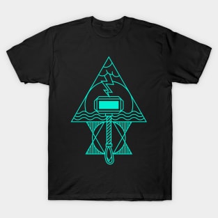 Thor, The God of Thunder - Minimalist Line Art Design T-Shirt